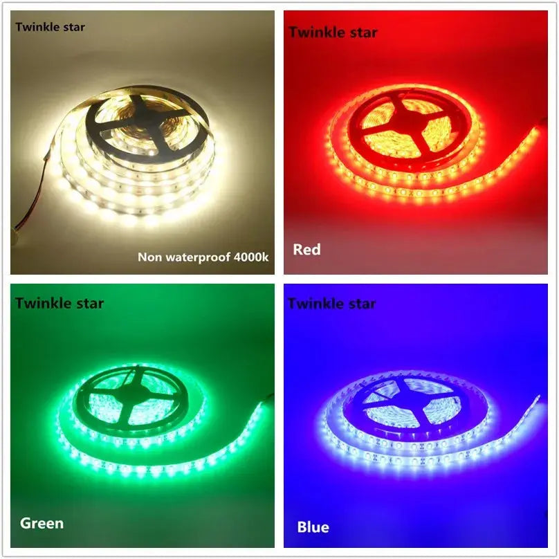 Led Strip Light 5630 5730 Waterproof IP65 12V 5M Warm 3000K 6500K Cold White Nature White 4000K Red Green Blue Flexible Tape       PST PS Tradings