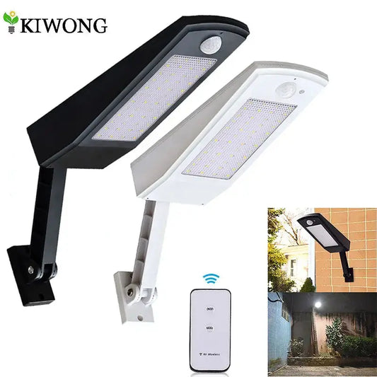 900lm Led Solar Licht Im Freien Wasserdichte Beleuchtung Für Garten Wand 48 leds Vier Modi Drehbare Pol Solar Lampe Neueste       PST PS Tradings
