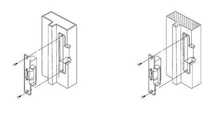 Edelstahl DC12V elektrische Schlags chloss einschalten, um ausfalls icher für die Zugangs kontrolle zu entsperren       PST PS Tradings