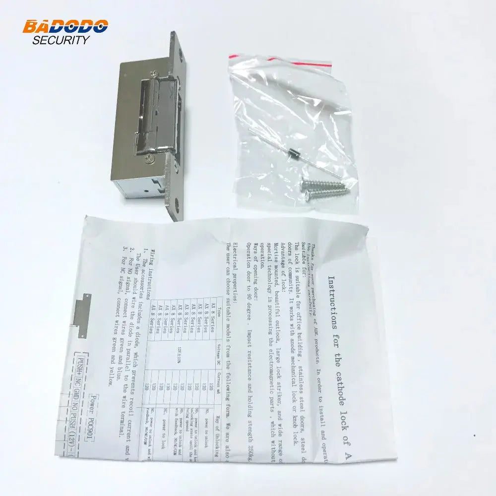 Edelstahl DC12V elektrische Schlags chloss einschalten, um ausfalls icher für die Zugangs kontrolle zu entsperren       PST PS Tradings