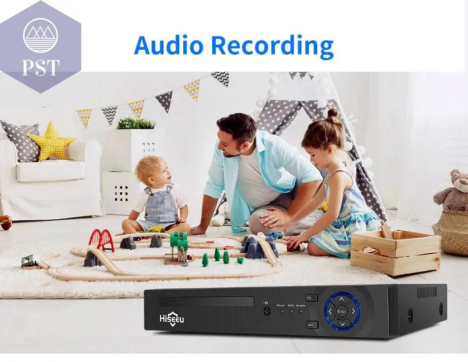 Hiseeu H.265+ 4CH 10CH 16CH POE NVR For IP Security Surveillance Camera CCTV System 5MP 8MP 4K Audio Video Recorder Face Detect - Property & Safety Tradings