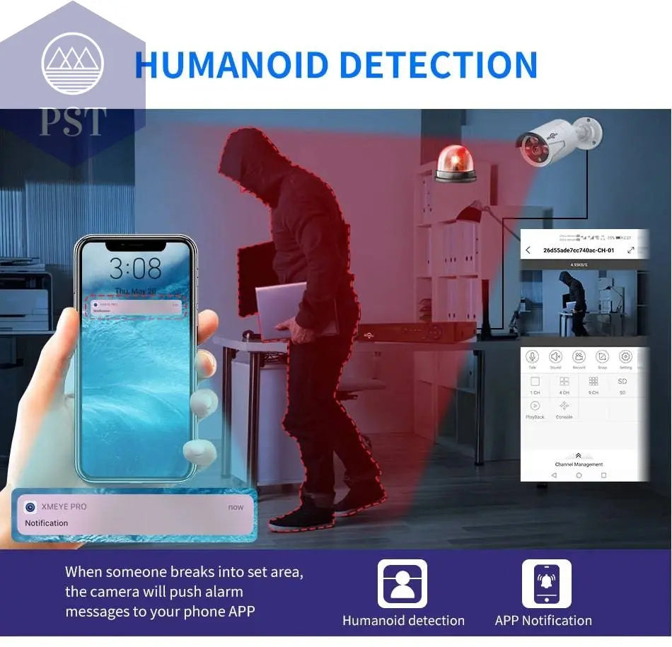 Hiseeu H.265+ 4CH 10CH 16CH POE NVR For IP Security Surveillance Camera CCTV System 5MP 8MP 4K Audio Video Recorder Face Detect - Property & Safety Tradings