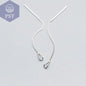 INZATT 925 Sterling Silver 6.3cm Long Tassel Chain Sticker Bar Dangle Drop Earrings For Women Fashion Jewelry Wedding Gift - PST PS Tradings