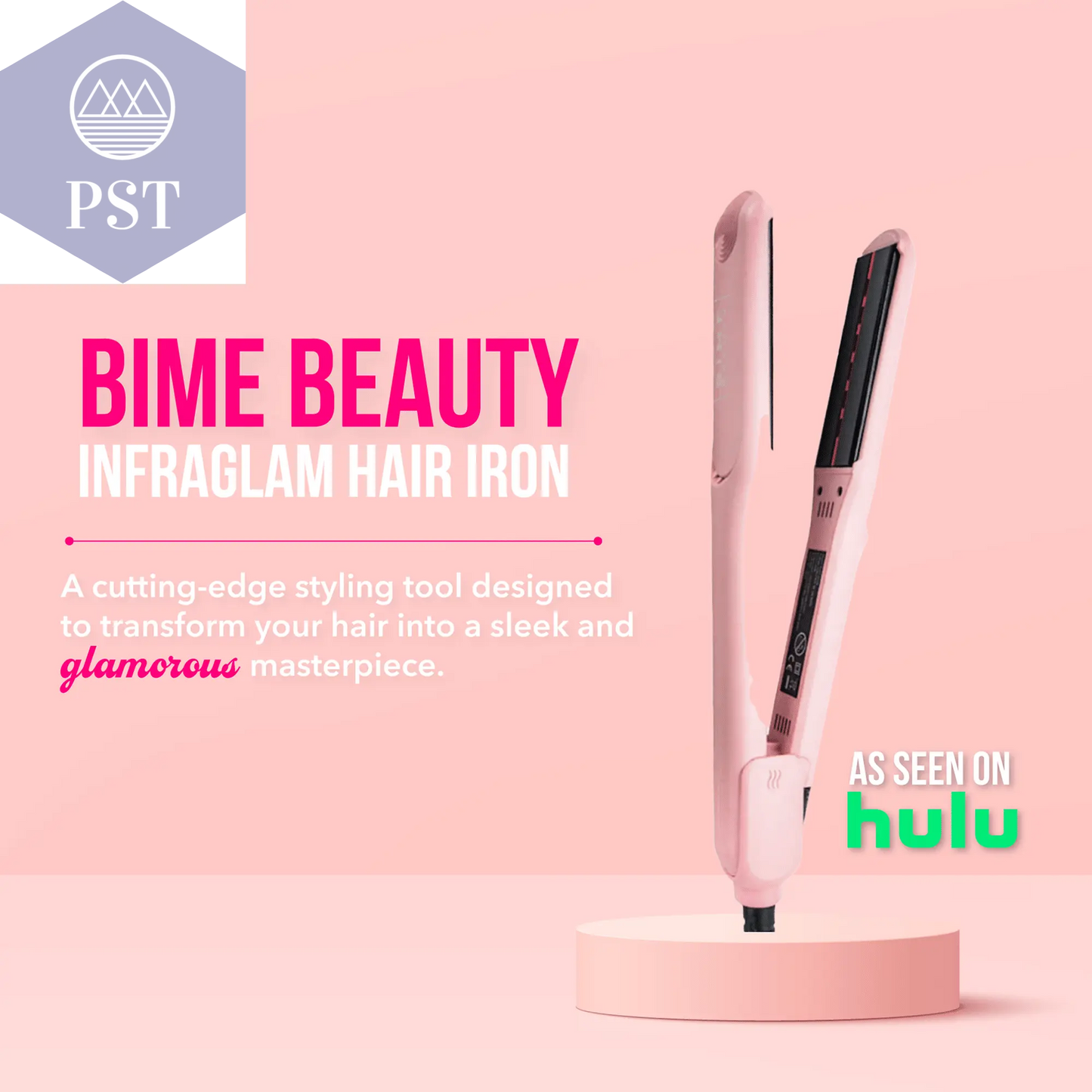 InfraGlam Hair Illuminator Iron PST PS Tradings Hair Styler Glätteisen PST PS Tradings  PST PS Tradings InfraGlam Hair Illuminator Iron Hair Styler Glätteisen