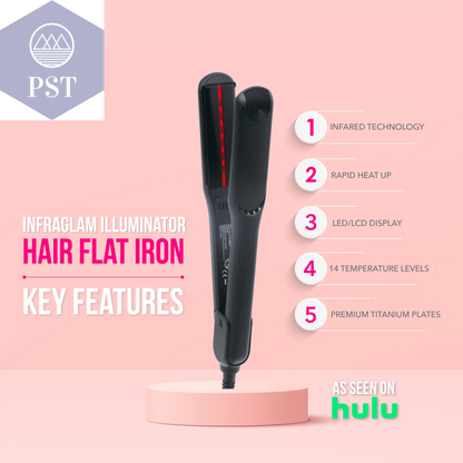 InfraGlam Hair Illuminator Iron PST PS Tradings Hair Styler Glätteisen PST PS Tradings  PST PS Tradings InfraGlam Hair Illuminator Iron Hair Styler Glätteisen