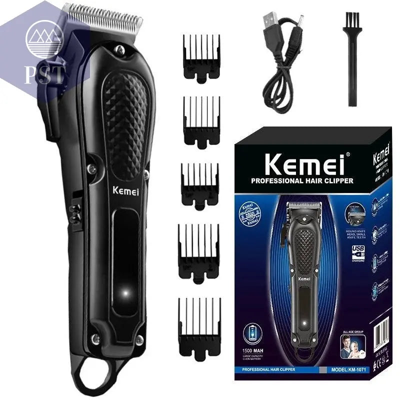 Kemei Professional hair clipper cordless hair trimmer beard for men electric hair cutting kit rechargeable haircut machine - PST PS Tradings