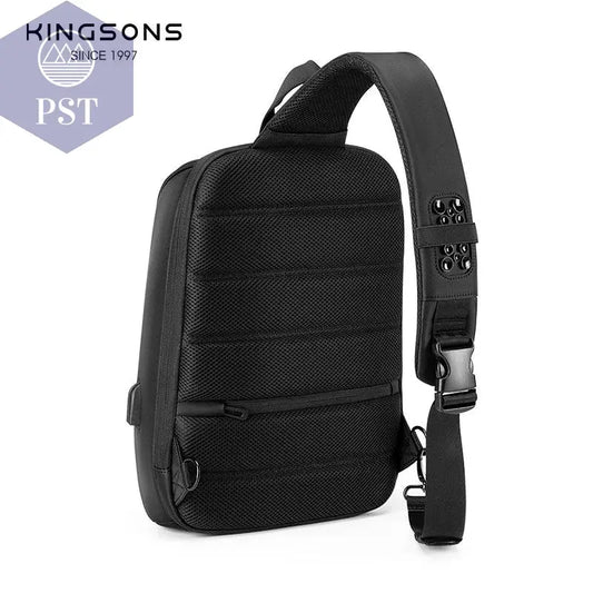 Kingsons/Vgoal Anti-theft Waterproof Single Shoulder Backpack For Men Laptop 14/13.3 inch W/ USB Charging Port&TSA Customs Lock - PST PS Tradings