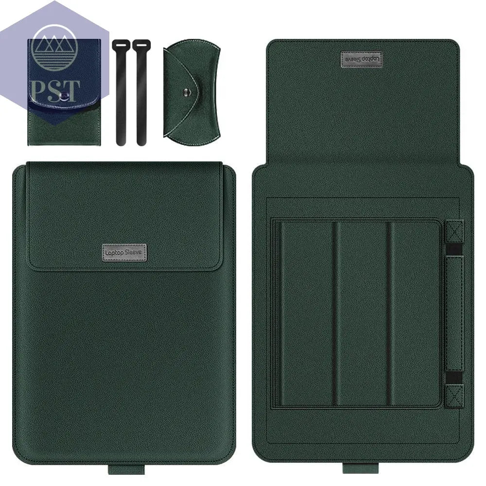 Laptoptasche aus PU-Leder      Green-for-11-12-inch PST PS Tradings