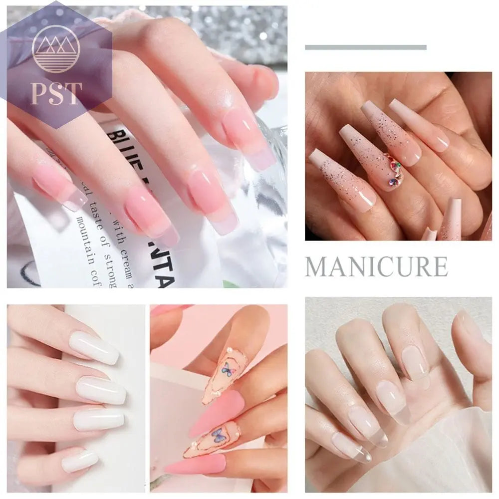 Limegirl Acrylic Powder Set Pink White Clear Acrylic Nail Kit for Nails Extension Professional Nail Art Acrylic Liquid Set  nail extension set     PST PS Tradings