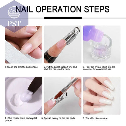 Limegirl Acrylic Powder Set Pink White Clear Acrylic Nail Kit for Nails Extension Professional Nail Art Acrylic Liquid Set  nail extension set     PST PS Tradings