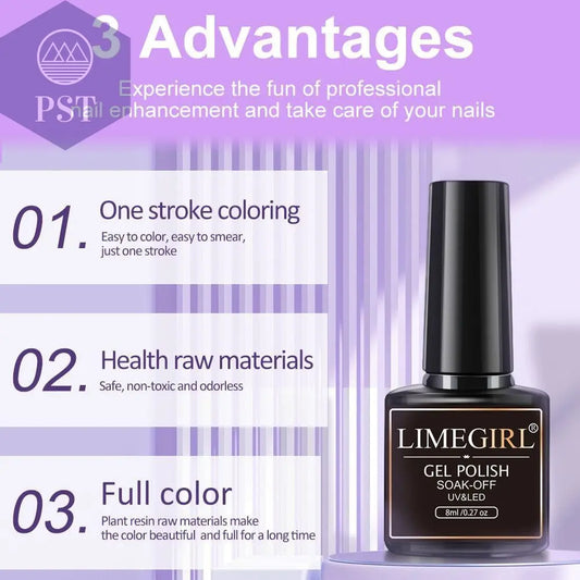 Limegirl Gel Nail Polish Set 60/40/24Colors Semi Permanent UV Led Gel Varnish Soak Off Nail Lacquers Base Top Coat  Limegirl Gel Nail Polish set     PST PS Tradings