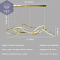 Luxuriöse Dimmbare Pendelleuchte Esstisch Leuchter Wohnzimmer Beleuchtung PST PS Tradings Pendelleuchte PST PS Tradings gold-in-stock-5-ring-L120cm-80W-warm-light-3000K PST PS Tradings