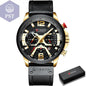 Männer Armbanduhr Men's Casual Watches      gold-black-box-China PST PS Tradings