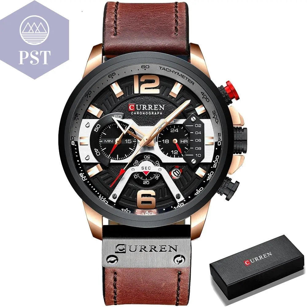 Männer Armbanduhr Men's Casual Watches      rose-black-box-China PST PS Tradings
