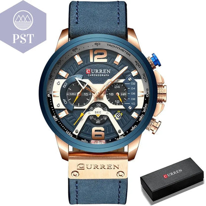 Männer Armbanduhr Men's Casual Watches      rose-blue-box-China PST PS Tradings