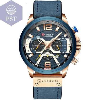 Männer Armbanduhr Men's Casual Watches      rose-blue-watch-SPAIN PST PS Tradings