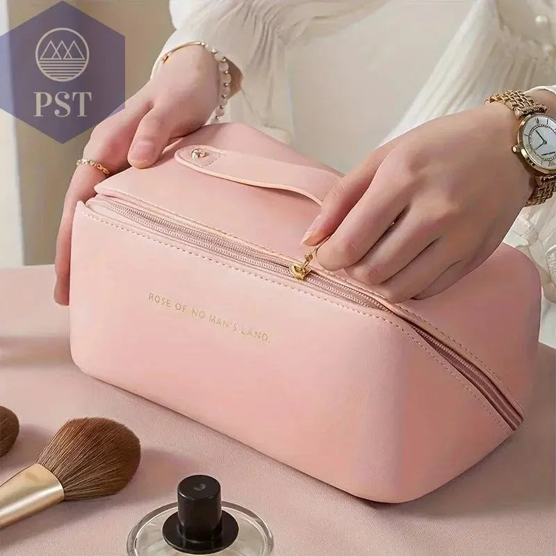 Makeup Organizer Female Toiletry Kit Bag Make Up Case Storage Pouch Luxury Lady Box, Cosmetic Bag, Organizer Bag For Travel Zip - PST PS Tradings