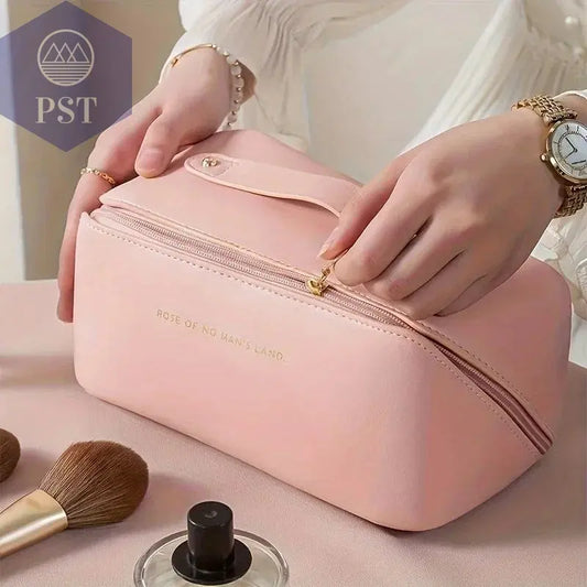 Makeup Organizer Female Toiletry Kit Bag Make Up Case Storage Pouch Luxury Lady Box, Cosmetic Bag, Organizer Bag For Travel Zip - PST PS Tradings