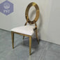 Moderne Esstisch und Stuhl Set Stühle Weiß Gold PST PS Tradings Möbel PST PS Tradings 18pcs-gold PST PS Tradings