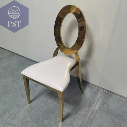 Moderne Esstisch und Stuhl Set Stühle Weiß Gold PST PS Tradings Möbel PST PS Tradings gold-12pcs PST PS Tradings