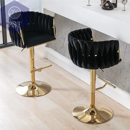 Moderner Luxus höhenverstellbar drehend Hotel Cafe Barhocker Hochstuhl personalisierbar SAMT Metall       PST PS Tradings