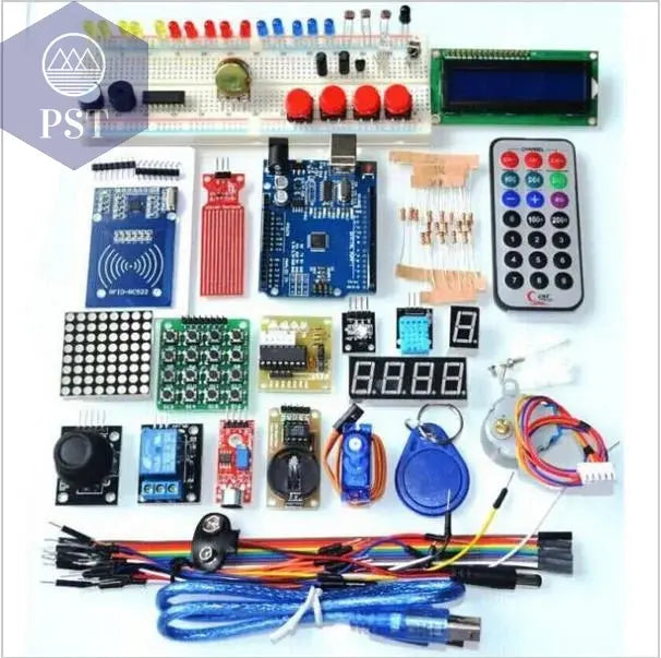 NEUESTE RFID-Starterkit für Arduino UNO R3. Verbesserte Version von Learning Suite mit Einzelhandelsverpackung PST PS Tradings  PST PS Tradings Carton-box PST PS Tradings