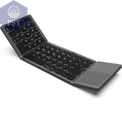 New Portable Mini Three Folding Bluetooth Keyboard Wireless Foldable Touchpad Keypad for IOS Android Windows ipad Tablet - PST PS Tradings