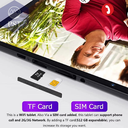 PRITOM 10 Inch Tablet PC with SIM Slot Android 13 64 GB Quad Core Touch Screen Wifi GPS Support 3G Phone Call PST PS Tradings tablet PST PS Tradings  PST PS Tradings PRITOM 10 Inch Tablet PC with SIM Slot Android 13 64 GB Quad Core Touch Screen Wifi GPS Support 3G Phone Call tablet