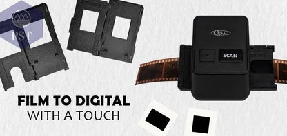 Portable Negative Film Scanners 35mm 135 Slide Film Converter Photo Digital Image 17.9 Mega Pixels Monochrome Slide Film Scanner - Property & Safety Tradings