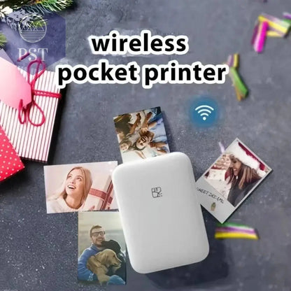 Portable Wireless Photo Printer Compatible With IOS/Android Wireless Devices, ZINK Printing, Portable Pocket Smart Printing - Property & Safety Tradings