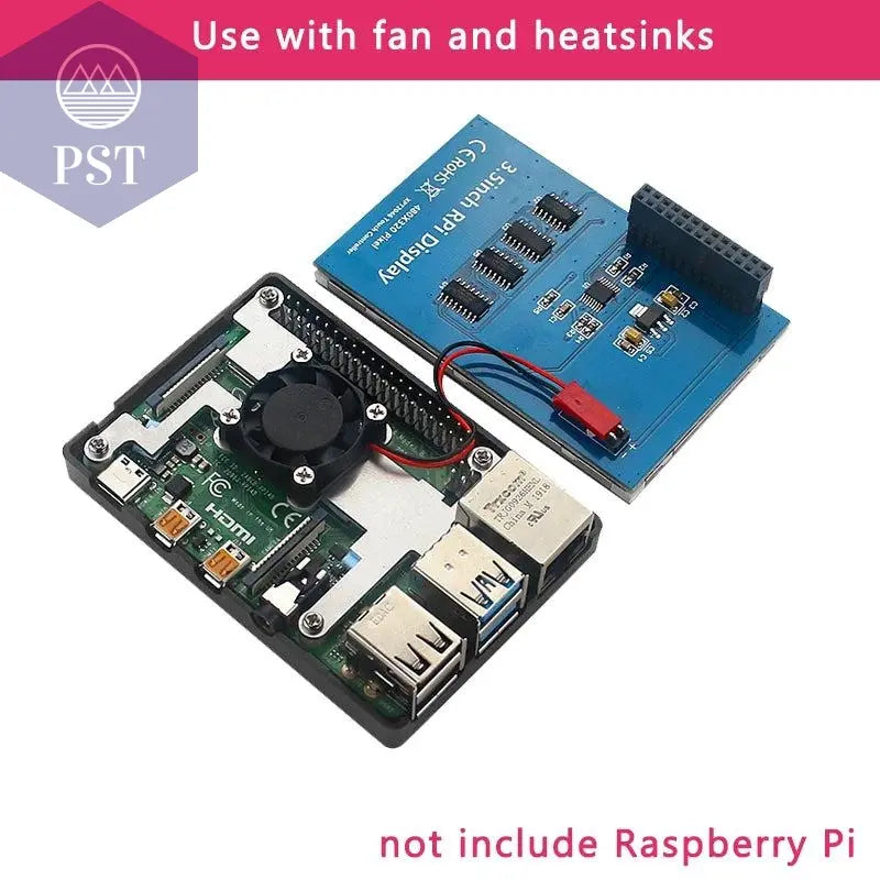 Raspberry Pi 3.5 Touch Screen 480*320 LCD TFT Display Optional ABS Metal Case Cooling Fan for Raspberry Pi 4 Model B or 3B+ 3B - PST PS Tradings