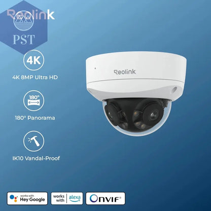 Reolink 8 MP 16 MP Poe Ip-Kamera IK10 Vandalensichere Überwachungskamera Dual-Objektiv 180 ° Panorama-Überwachungskameras Mit Spotlight PST PS Tradings  PST PS Tradings  PST PS Tradings Reolink 8 MP 16 MP Poe Ip-Kamera IK10 Vandalensichere Überwachungskamera Dual-Objektiv 180 ° Panorama-Überwachungskameras Mit Spotlight