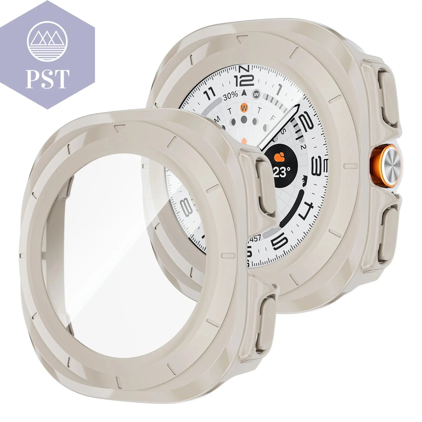 Schutzrahmen Samsung Galaxy Watch Ultra 47mm Schutzhülle PST PS Tradings Zubehör PST PS Tradings ivory-CHINA-Galaxy-Ultra-47mm PST PS Tradings