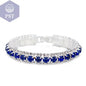 Silver Women Classic Jewelry Red Cubic Zircon Bracelet& Bangle present - PST PS Tradings