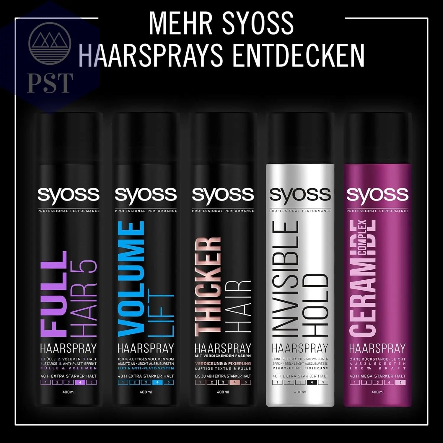 Syoss Haarspray Max Hold 6Er Pack (6X 400Ml) starkes Styling Spray Haarpflege Kosmetik PST PS Tradings  PST PS Tradings  PST PS Tradings Syoss Haarspray Max Hold 6Er Pack (6X 400Ml) starkes Styling Spray Haarpflege Kosmetik