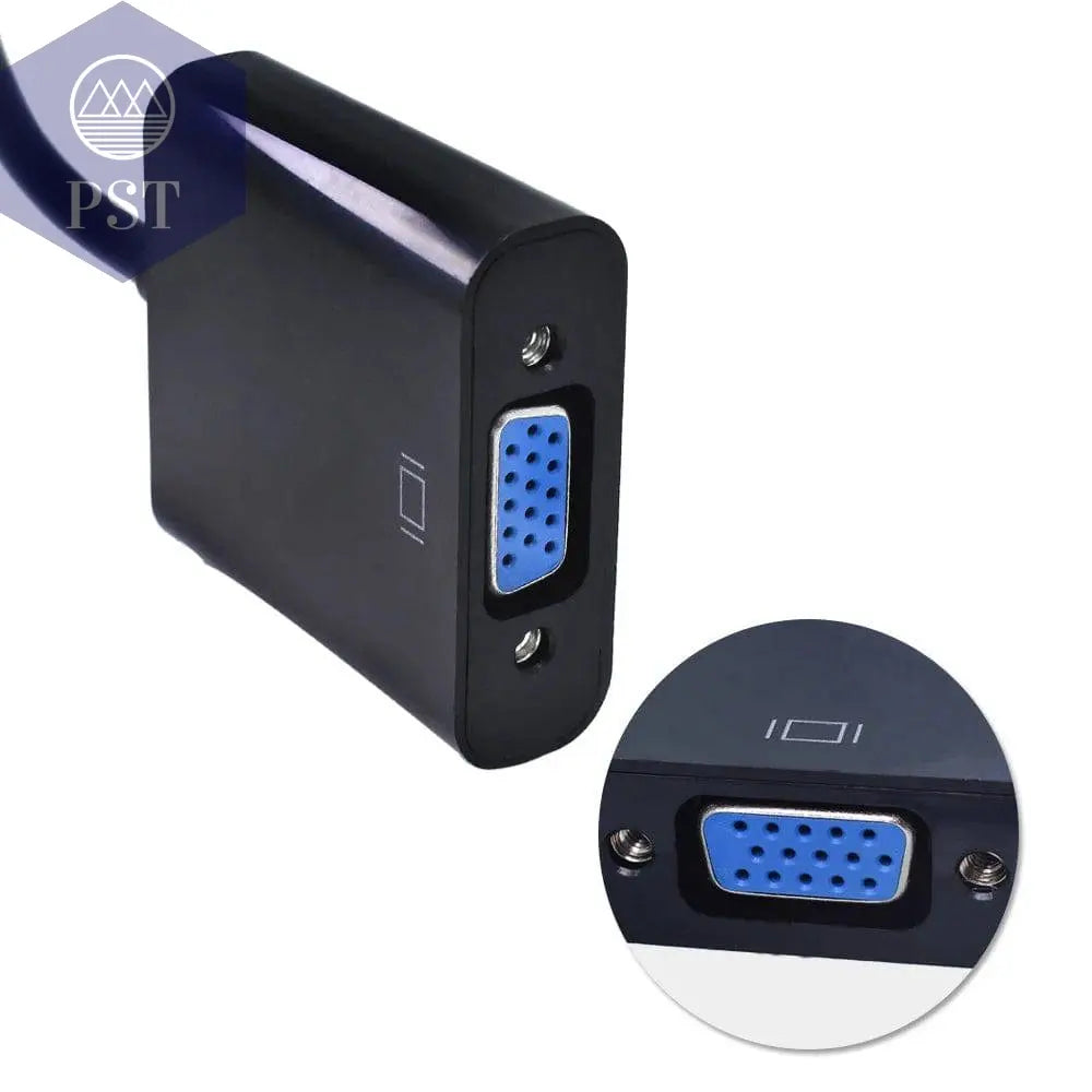 TISHRIC HDMI-compatible TO VGA Adapter 1080P Digital TO Analog Audio Converter Male To Famale For PC Laptop TV Box Projector - Property & Safety Tradings