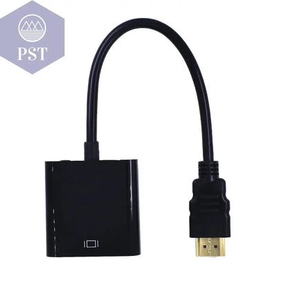 TISHRIC HDMI-compatible TO VGA Adapter 1080P Digital TO Analog Audio Converter Male To Famale For PC Laptop TV Box Projector - Property & Safety Tradings