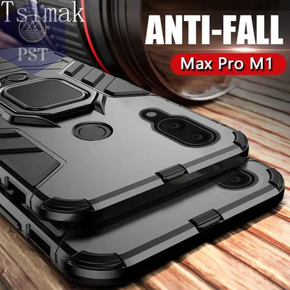 Tsimak Shockproof Armor Case For ASUS Zenfone Max Pro M1 ZB601KL ZB602KL Case Finger Ring Magnetism Holder Max Pro M1 Cover - PST PS Tradings  PST PS Tradings