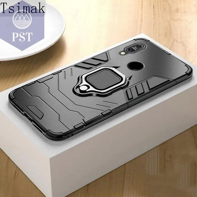 Tsimak Shockproof Armor Case For ASUS Zenfone Max Pro M1 ZB601KL ZB602KL Case Finger Ring Magnetism Holder Max Pro M1 Cover - PST PS Tradings  PST PS Tradings