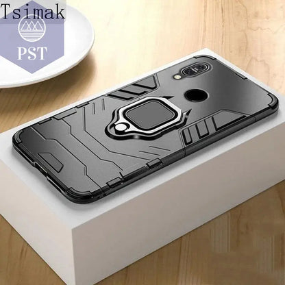 Tsimak Shockproof Armor Case For ASUS Zenfone Max Pro M1 ZB601KL ZB602KL Case Finger Ring Magnetism Holder Max Pro M1 Cover - PST PS Tradings  PST PS Tradings