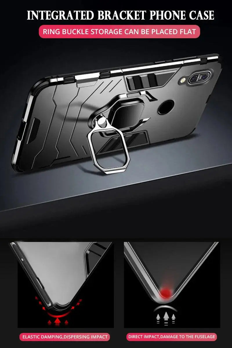 Tsimak Shockproof Armor Case For ASUS Zenfone Max Pro M1 ZB601KL ZB602KL Case Finger Ring Magnetism Holder Max Pro M1 Cover - PST PS Tradings  PST PS Tradings