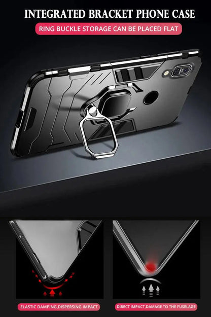 Tsimak Shockproof Armor Case For ASUS Zenfone Max Pro M1 ZB601KL ZB602KL Case Finger Ring Magnetism Holder Max Pro M1 Cover - PST PS Tradings  PST PS Tradings