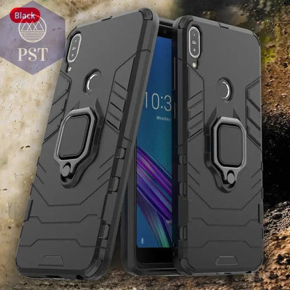 Tsimak Shockproof Armor Case For ASUS Zenfone Max Pro M1 ZB601KL ZB602KL Case Finger Ring Magnetism Holder Max Pro M1 Cover - PST PS Tradings  PST PS Tradings