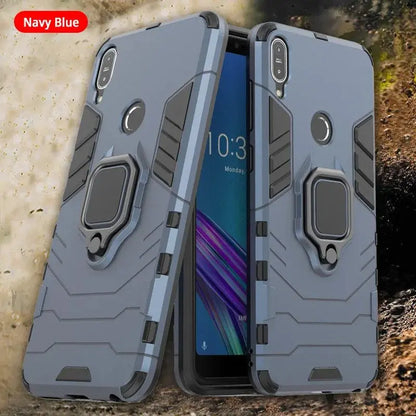 Tsimak Shockproof Armor Case For ASUS Zenfone Max Pro M1 ZB601KL ZB602KL Case Finger Ring Magnetism Holder Max Pro M1 Cover - PST PS Tradings  PST PS Tradings