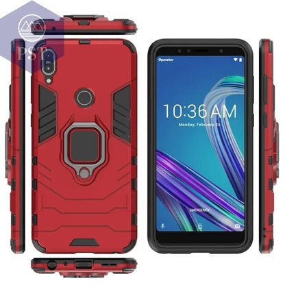 Tsimak Shockproof Armor Case For ASUS Zenfone Max Pro M1 ZB601KL ZB602KL Case Finger Ring Magnetism Holder Max Pro M1 Cover - PST PS Tradings  PST PS Tradings