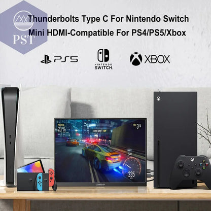 UPERFECT Mobile 18 Zoll Gaming Monitor 18" 2K Display 144Hz FreeSync Tragbar PST PS Tradings Monitor PST PS Tradings  PST PS Tradings