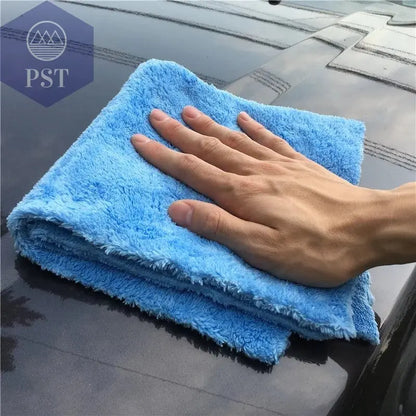 Ultra Thick-580GSM Edgeless Microfiber Cloth 16"X16" No Edge Premium Detailing Towel For Polishing,Buffing,Finishes,Car Wash - PST PS Tradings