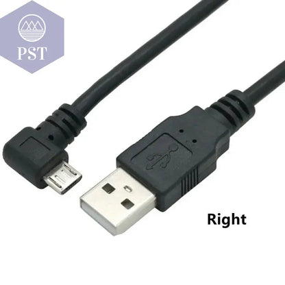 Up & Down & Left & Right Angled 90 Degree USB Micro USB Male to USB male Data Charge connector Cable 25cm 50cm for Tablet 5ft 1m - PST PS Tradings