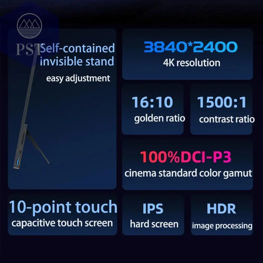 VCHANCE 16 Zoll 4K Display UHD Touch Monitor Mobil portabel PST PS Tradings Computermonitor PST PS Tradings  PST PS Tradings
