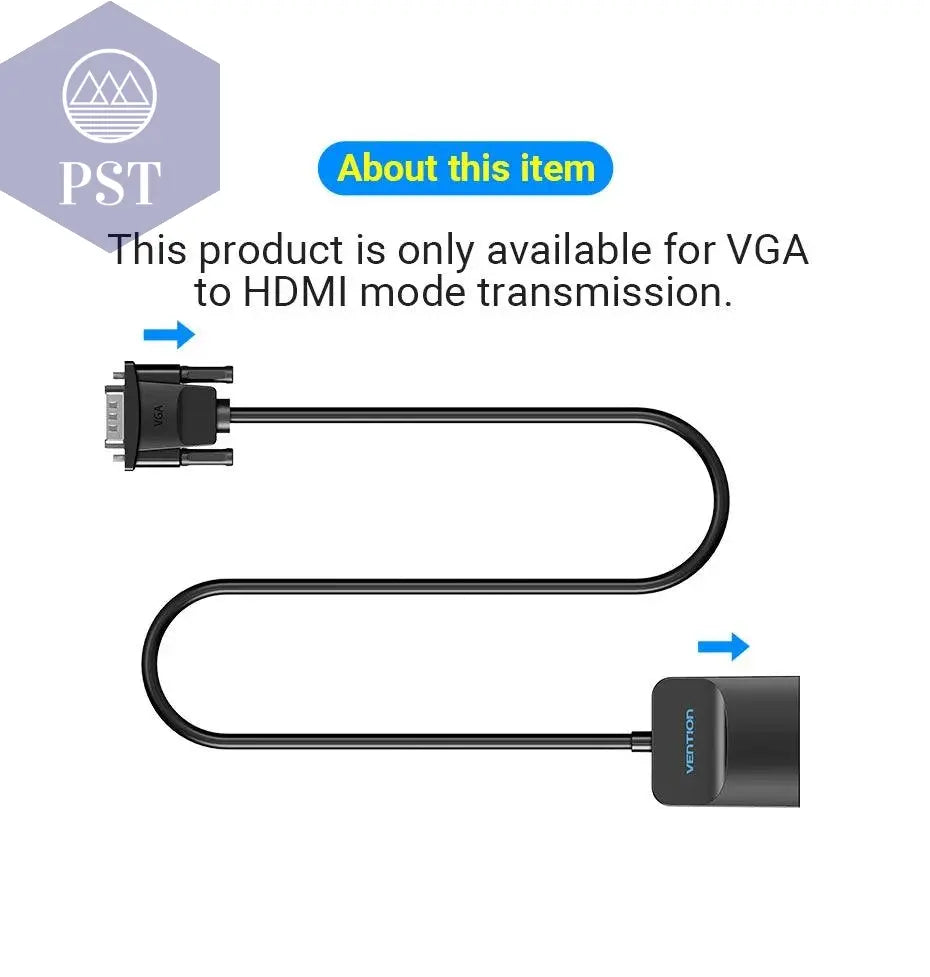 VGA zu HDMI Adapter 1080P VGA Stecker auf HDMI Buchse Konverter Kabel Mit Audio USB Power für PS4/3 HDTV VGA HDMI Konverter PST PS Tradings  PST PS Tradings  PST PS Tradings VGA zu HDMI Adapter 1080P VGA Stecker auf HDMI Buchse Konverter Kabel Mit Audio USB Power für PS4/3 HDTV VGA HDMI Konverter